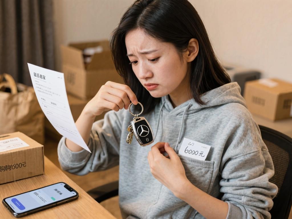 女子退货忘拿奔驰钥匙！6000块买教训？谁懂这操作！你网购退货时会检查口袋吗