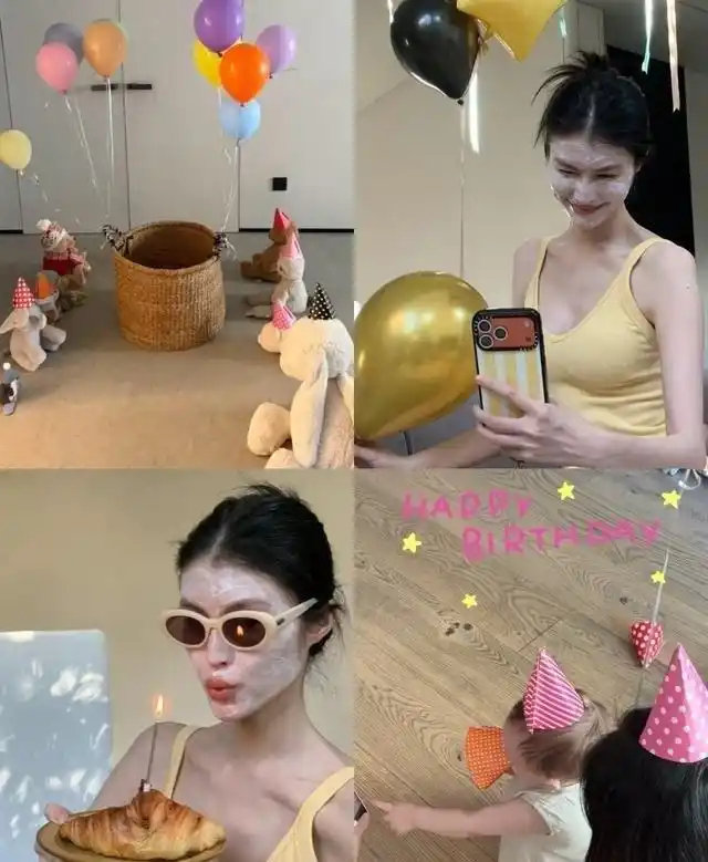 何穗晒娃，网友：孩子后脑勺像陈伟霆，这孩子基因太好了​