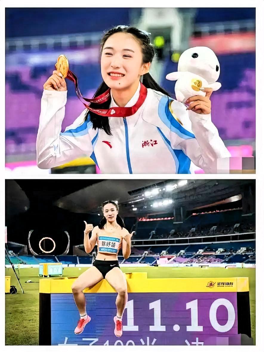 体校教练哥们一句话点透含金量！16岁陈妤颉11秒10炸场，不只是中国女子短跑