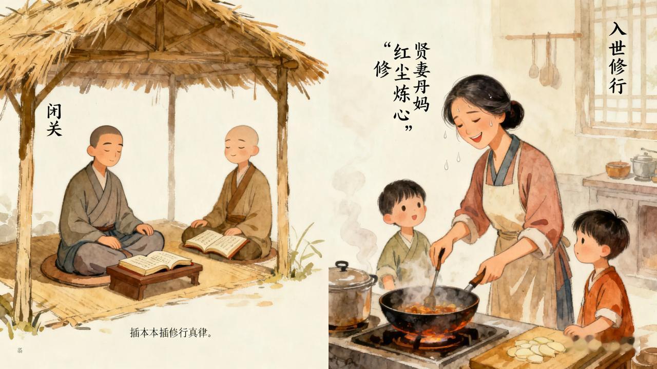 南怀瑾说：不要以为修行就是找个茅棚，找个清净的地方，或者说我要闭关。闭关