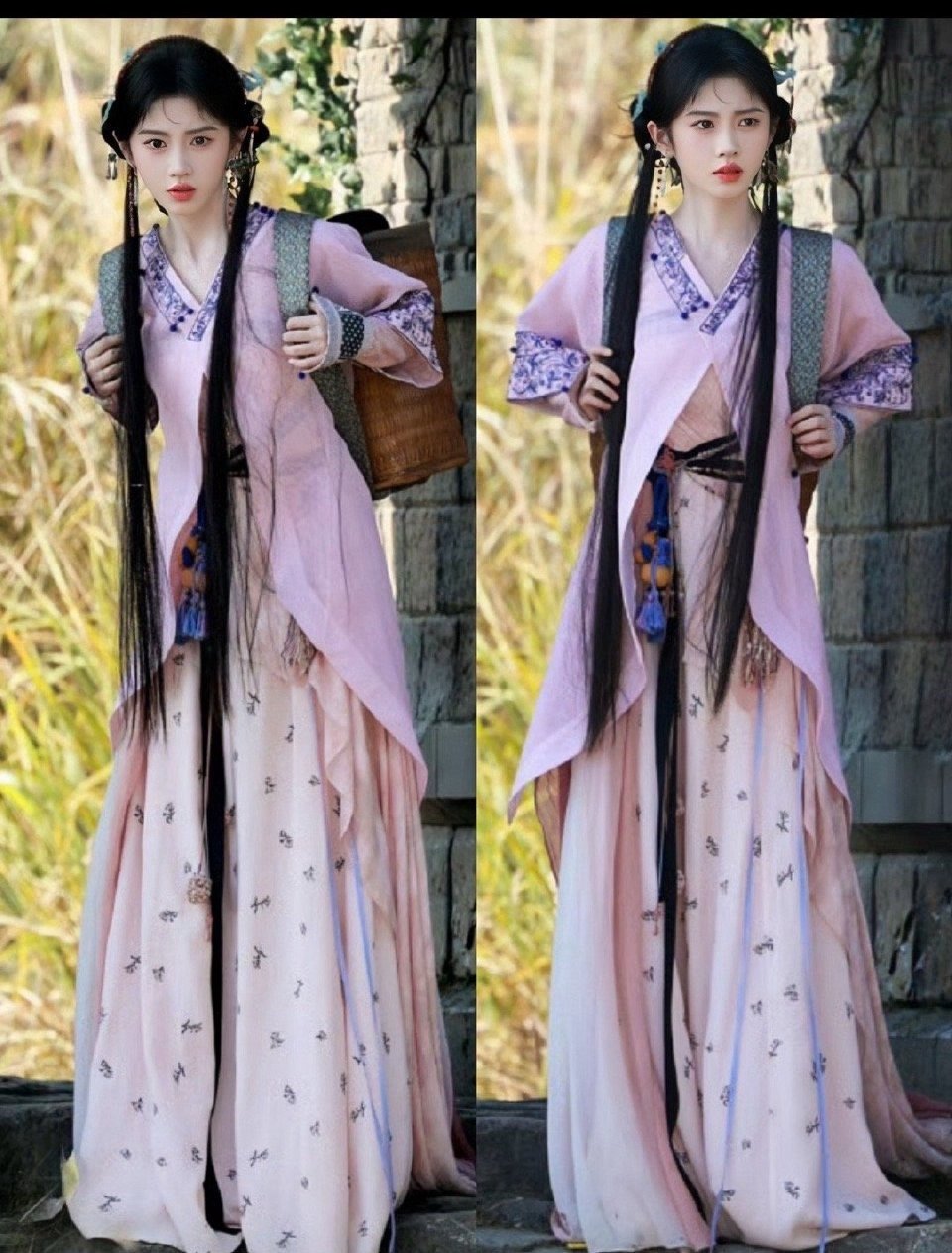 鞠婧祎古偶路透，妆造真下足了功夫​​​