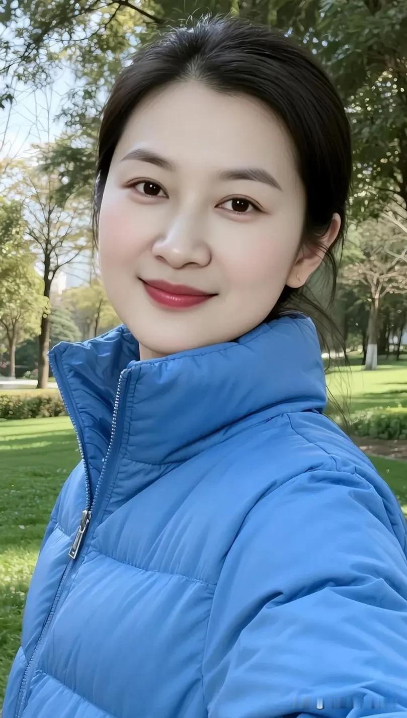 素颜之美佳人妆罢摄景忙，晴辉恰映俏容光。亲朋且赏斯图妙，吾赞由衷意满肠。