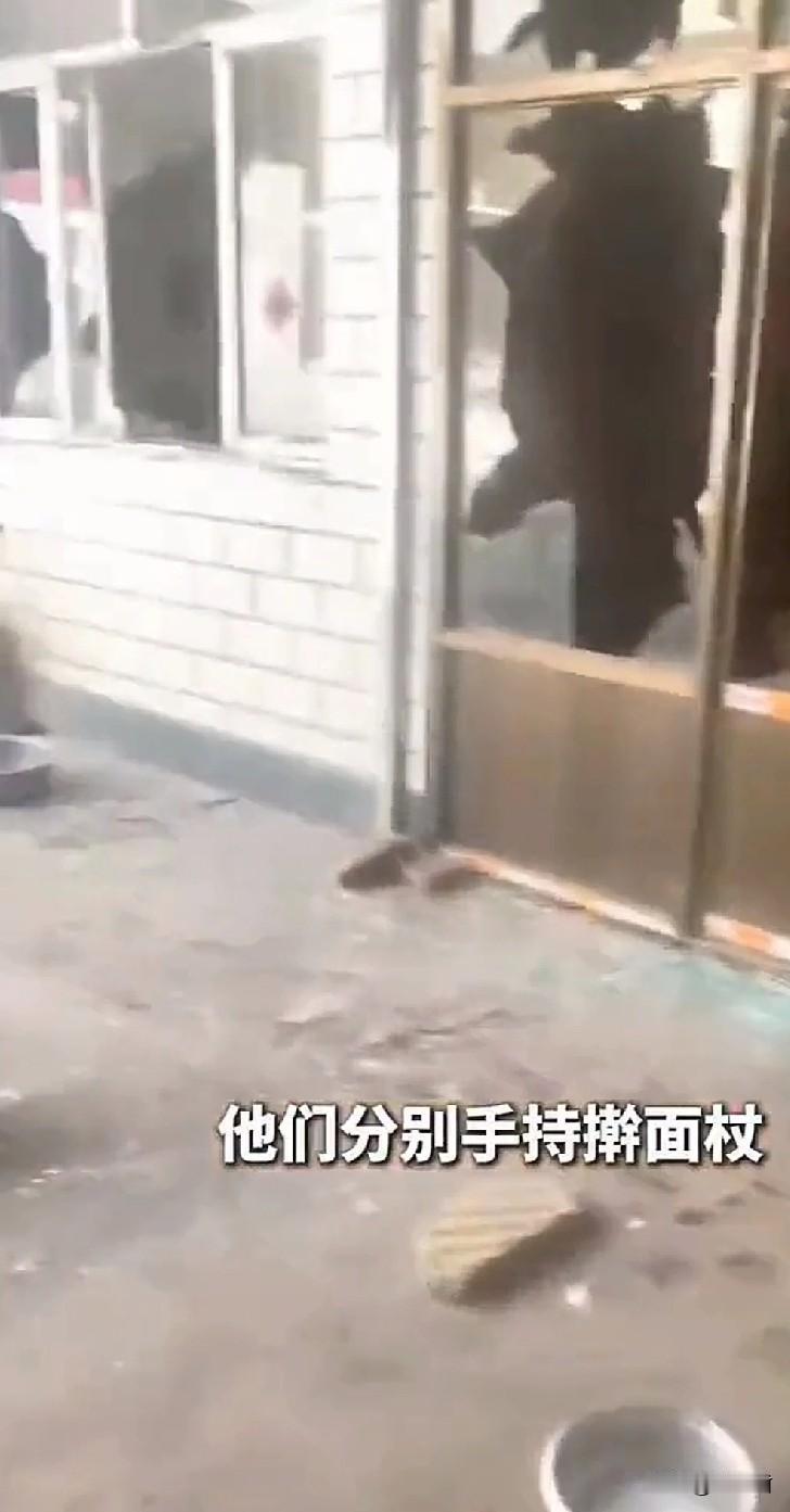 山西“摔狗反杀”案，一段监控撕破了原告的谎言，什么就进去了三个人，光视频里打砸门
