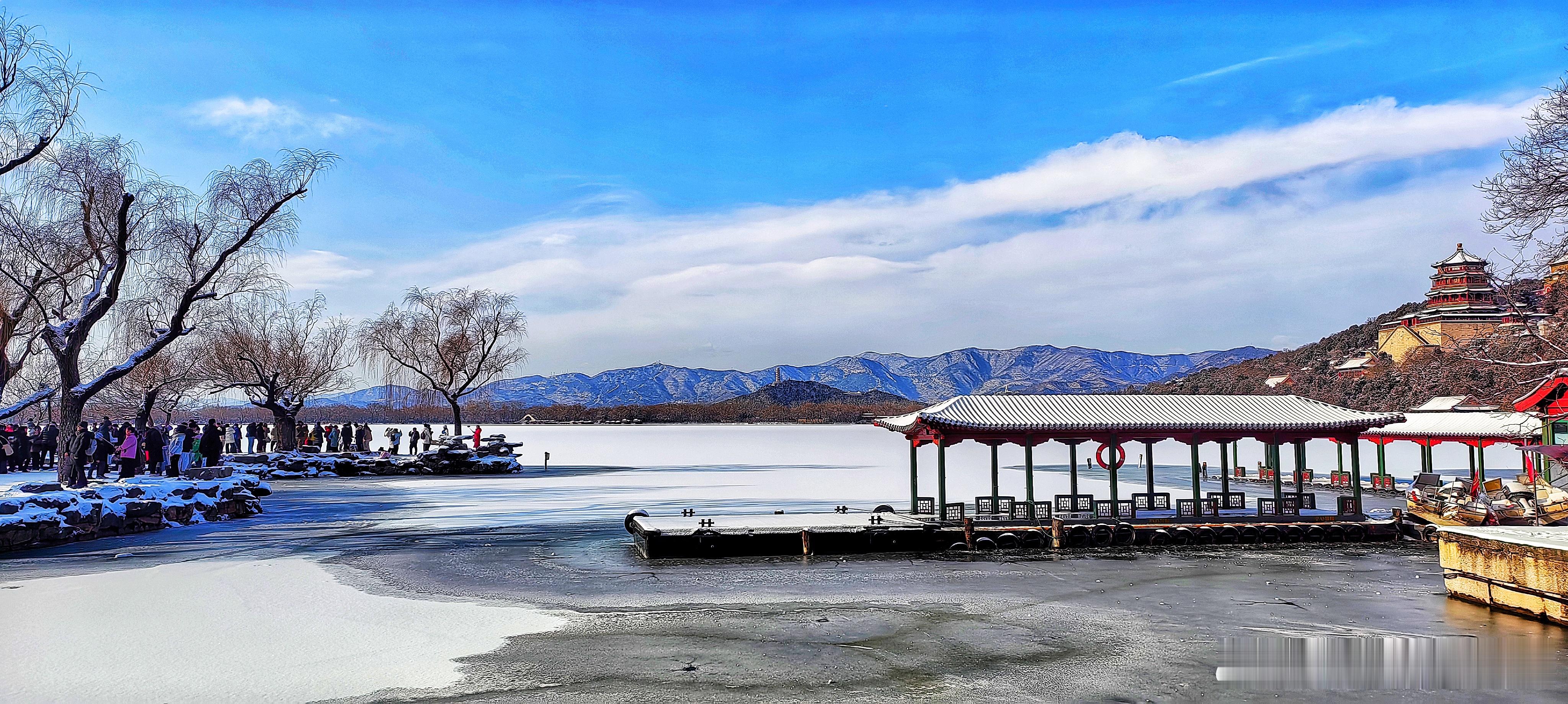北京初雪～雪后颐和园知春亭2025.12.13摄影