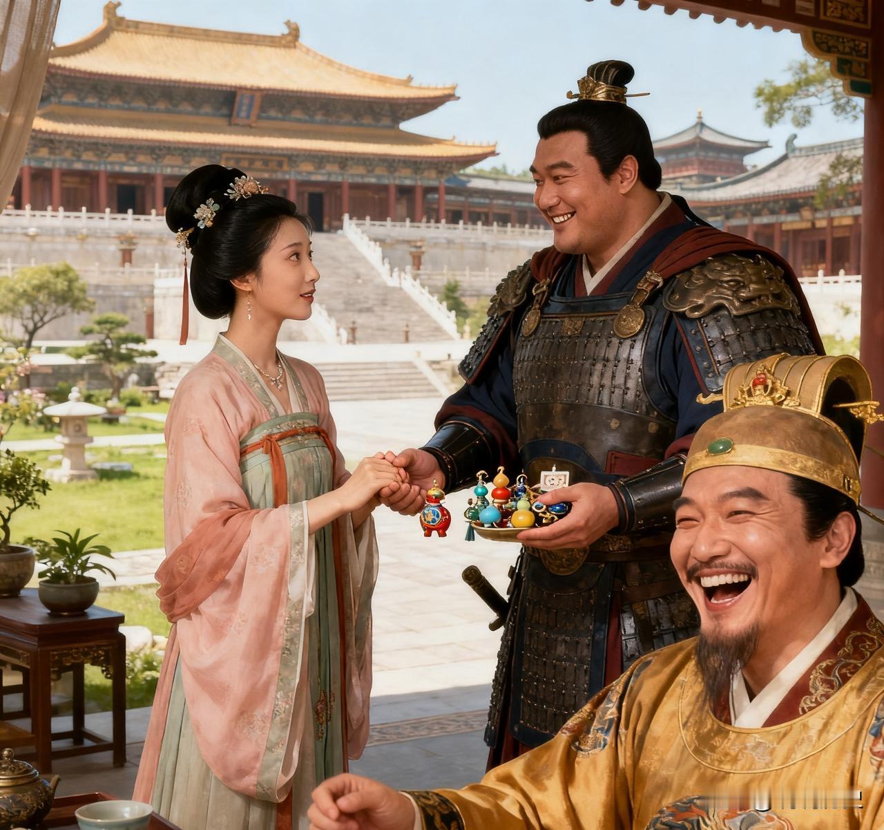 一天，李世民笑眯眯问妹夫薛万彻：“听说你与公主结婚数月还未同房？”薛万彻说：“公