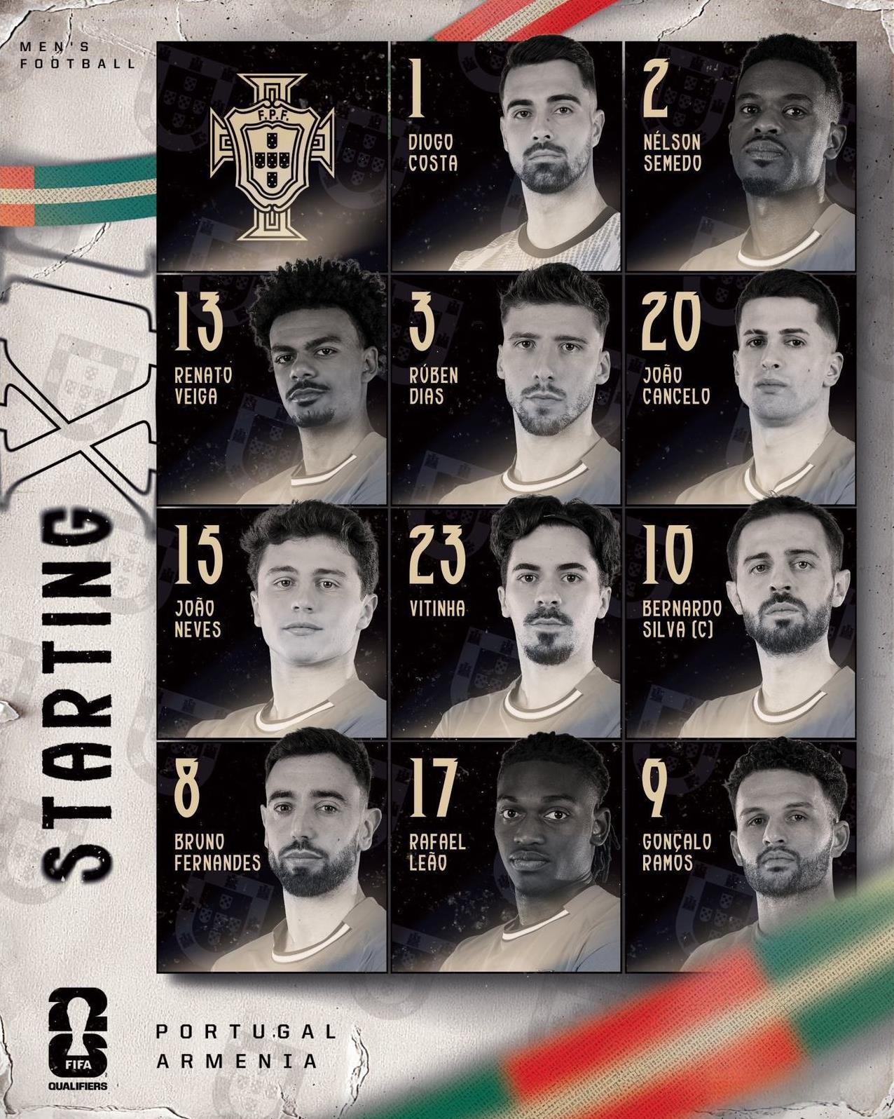 今晚葡萄牙从教练到球员都会发挥的很轻松，C罗停赛了。不是说他在场不好，只是因为他