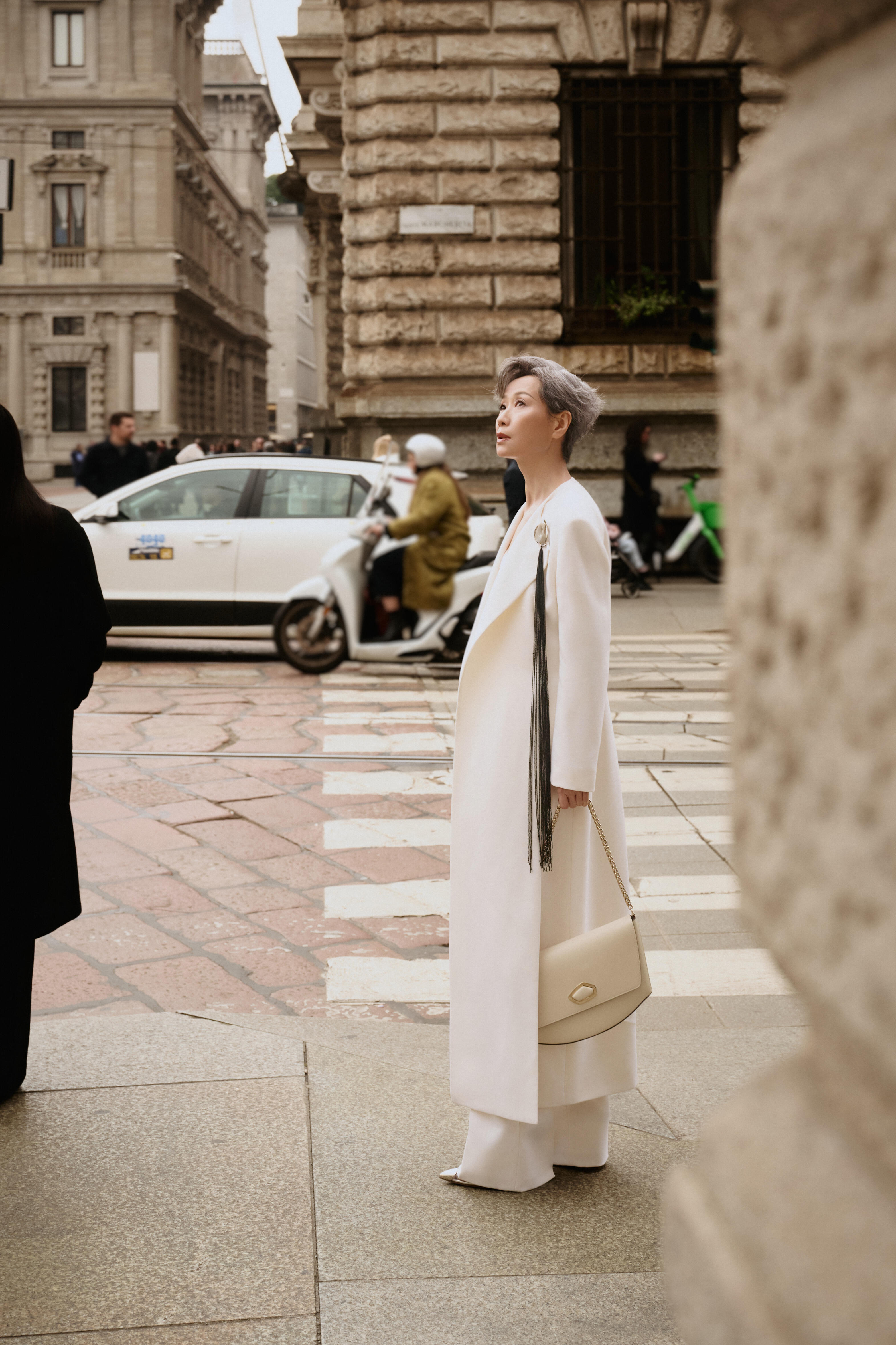 时装周米兰时装周模登日记叶童×GIADA2026秋冬大秀allwhit