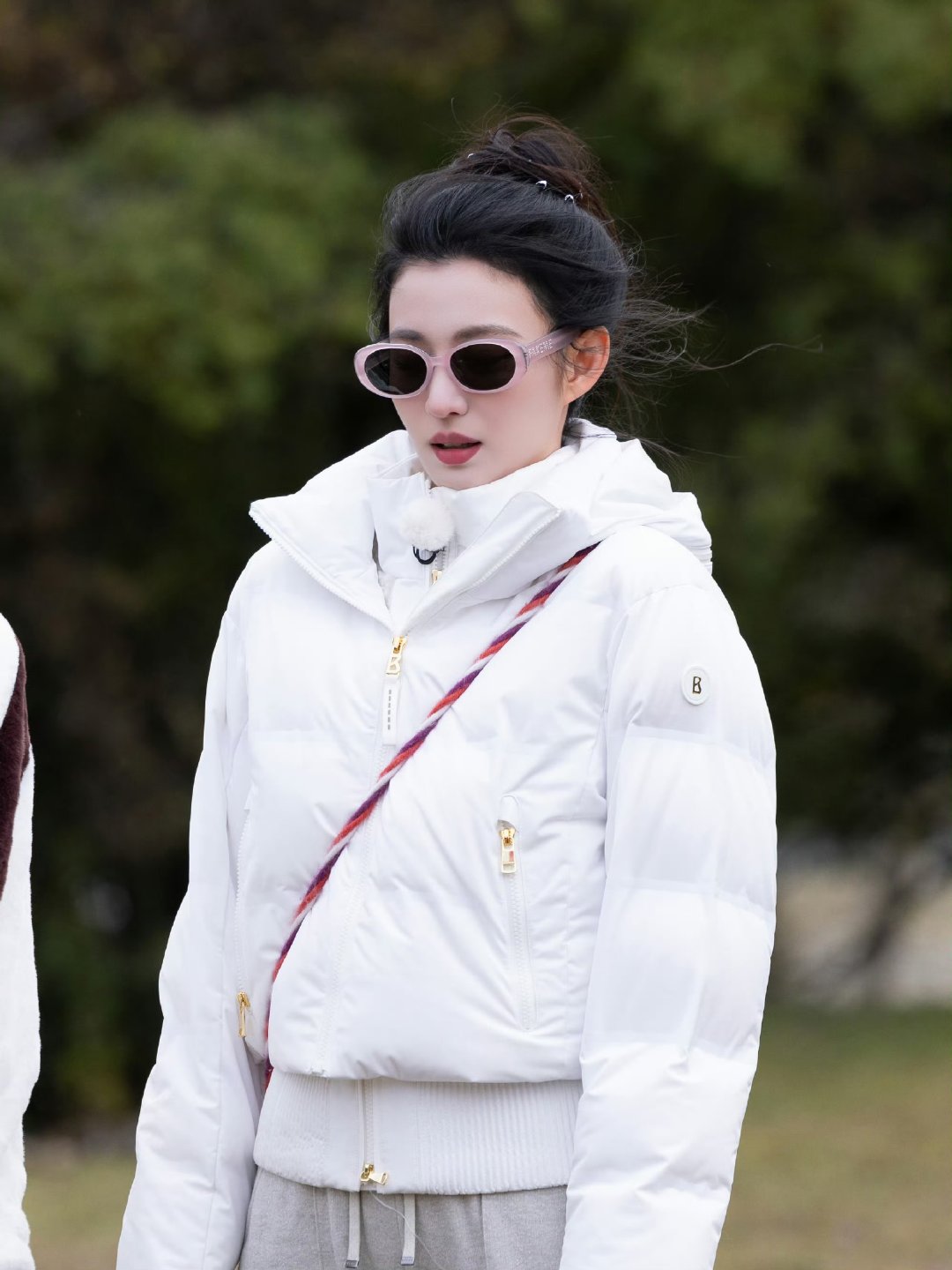 王楚然呆呆丸子头王楚然丸子头look王楚然真的是可爱天花板！上次跑男里呆呆的模