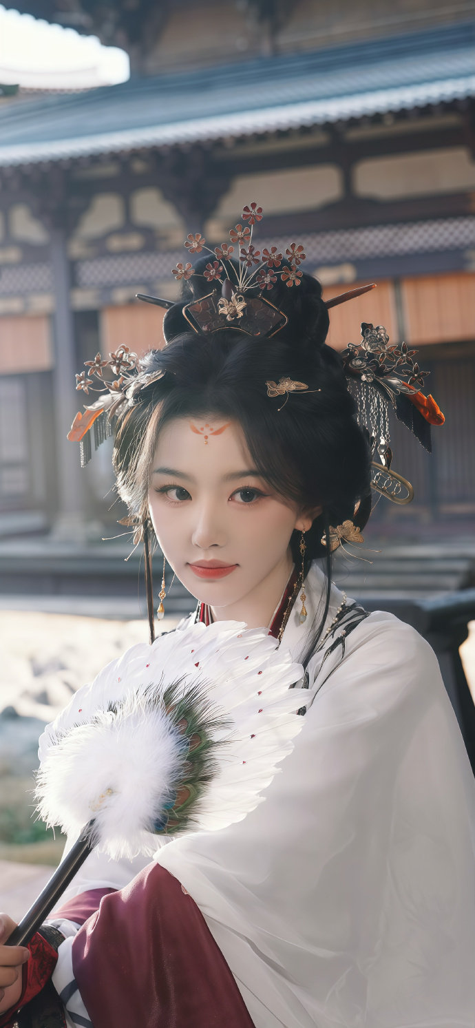 孔雪儿素色古装，清冷隐忍的气质太绝了#娱乐分享馆##孔雪儿#​