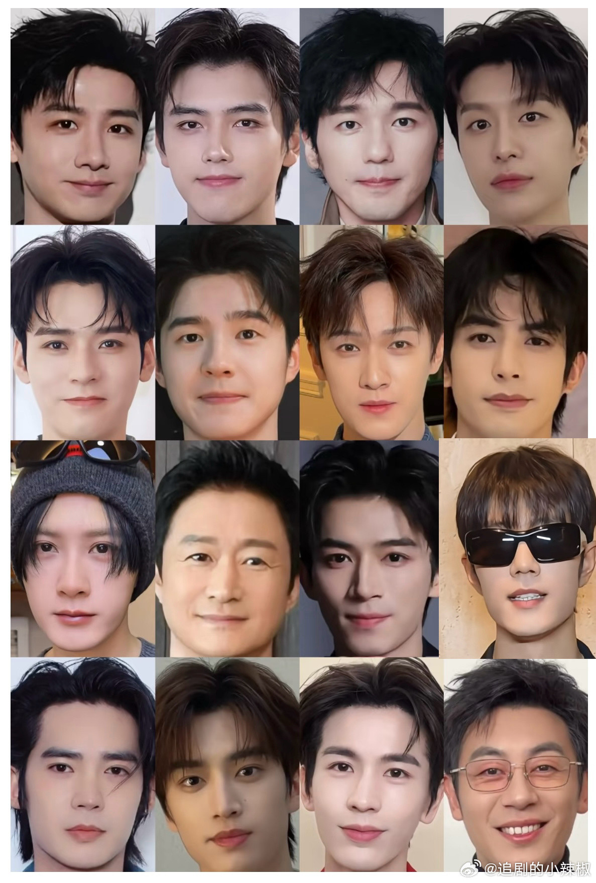 男明星祝贺wfilm怼脸生图，老实说，谁帅得最突出？