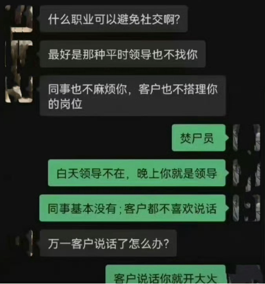 可以避免社交的职业​​​[裂开][裂开][裂开][裂开][裂开]