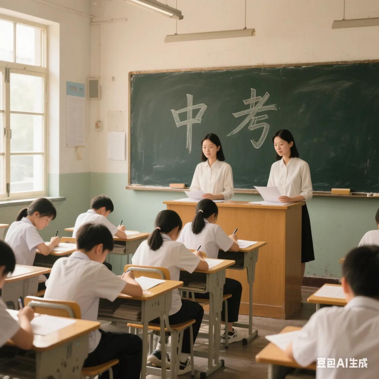 参加中考监考，午间休息的时候，发现男老师的休息室只有两个人。那位男老师对我说，你