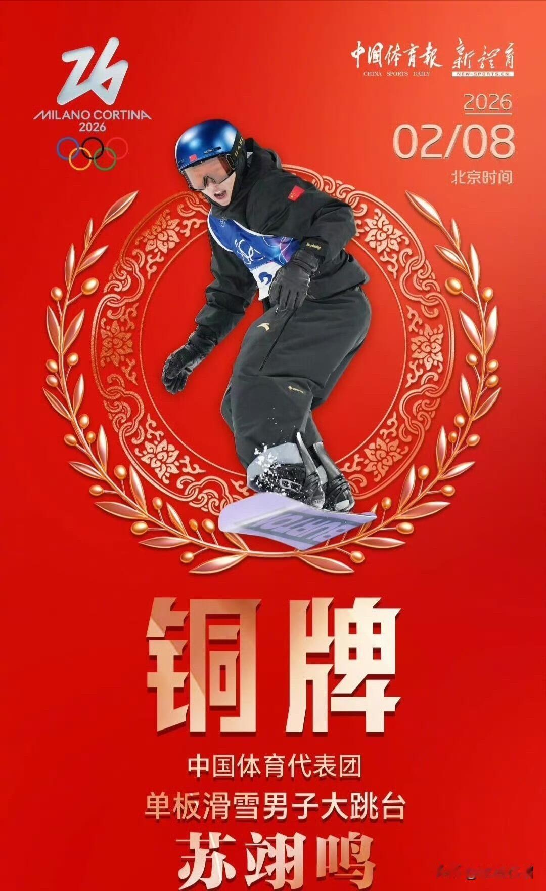 米兰冬奥会，虽然中国队这次表现不算亮眼，没有金牌九宫格，但至少集齐了奖牌九宫格。