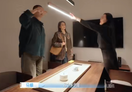 马頔和李纯在家具城看了一个3万多的灯，马頔边走边说：“太贵了，我觉得没必要，你说