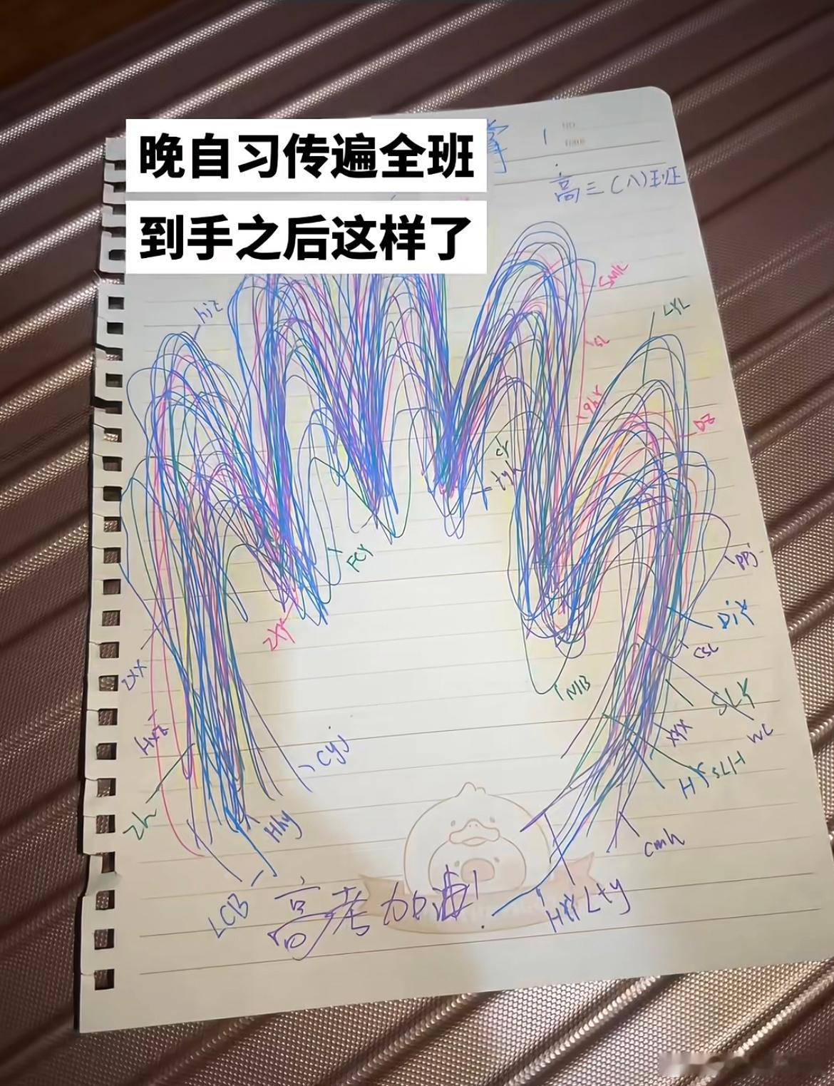 一个班一个晚自习一张纸​​​