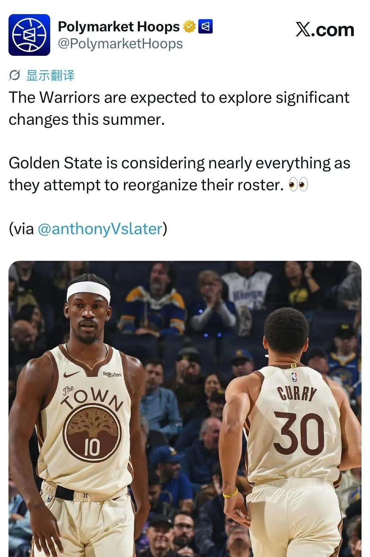 勇士夏季或造地震级洗牌！库里最后通牒逼宫管理层，王朝终极赌局开启！38岁的库