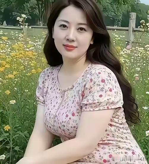 点绛唇·花野晴光浅粉罗裙，轻沾野径晴光软。鬓丝风展，笑靥如花绽。漫