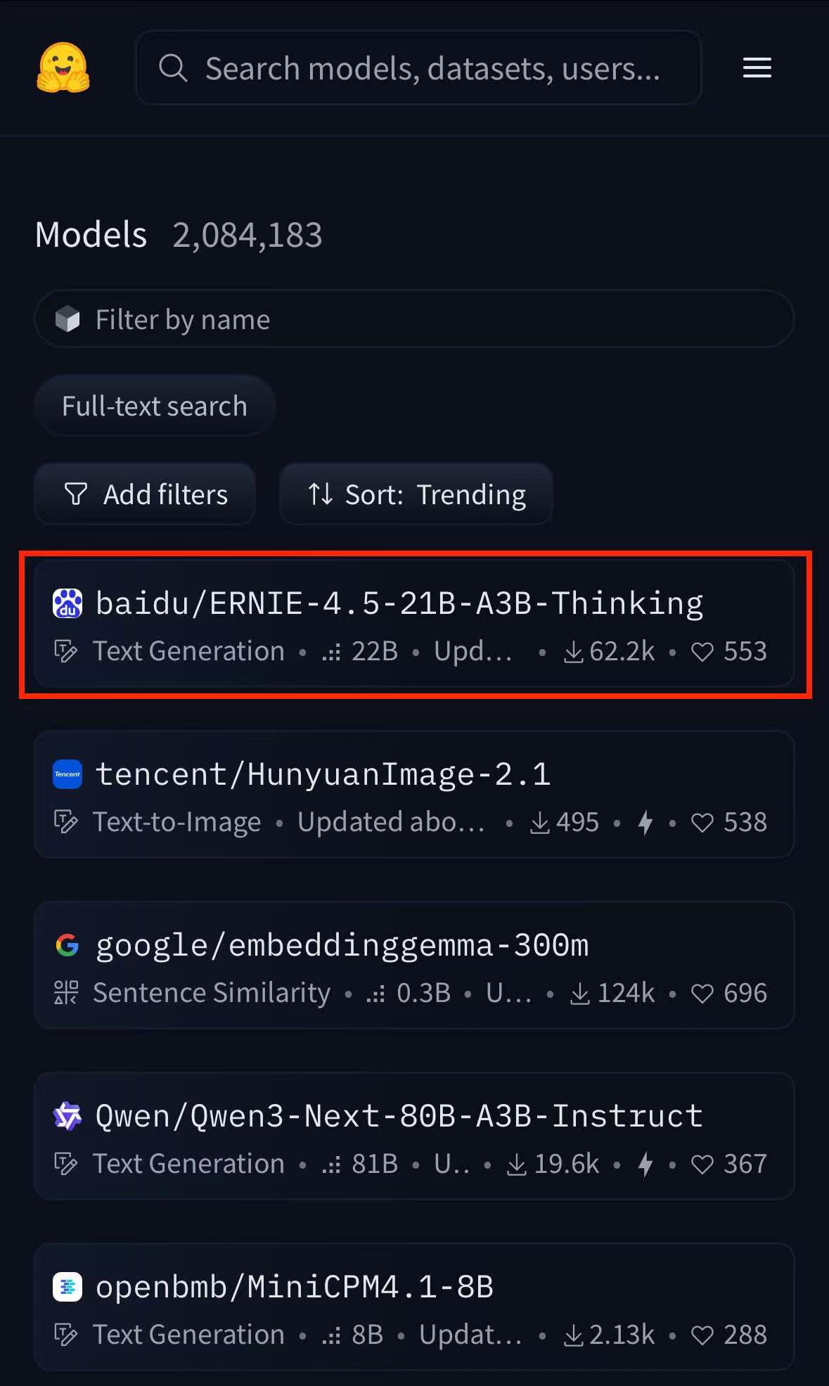 双榜登顶！文心思考模型ERNIE-4.5-21B-A3B-Thinking霸榜