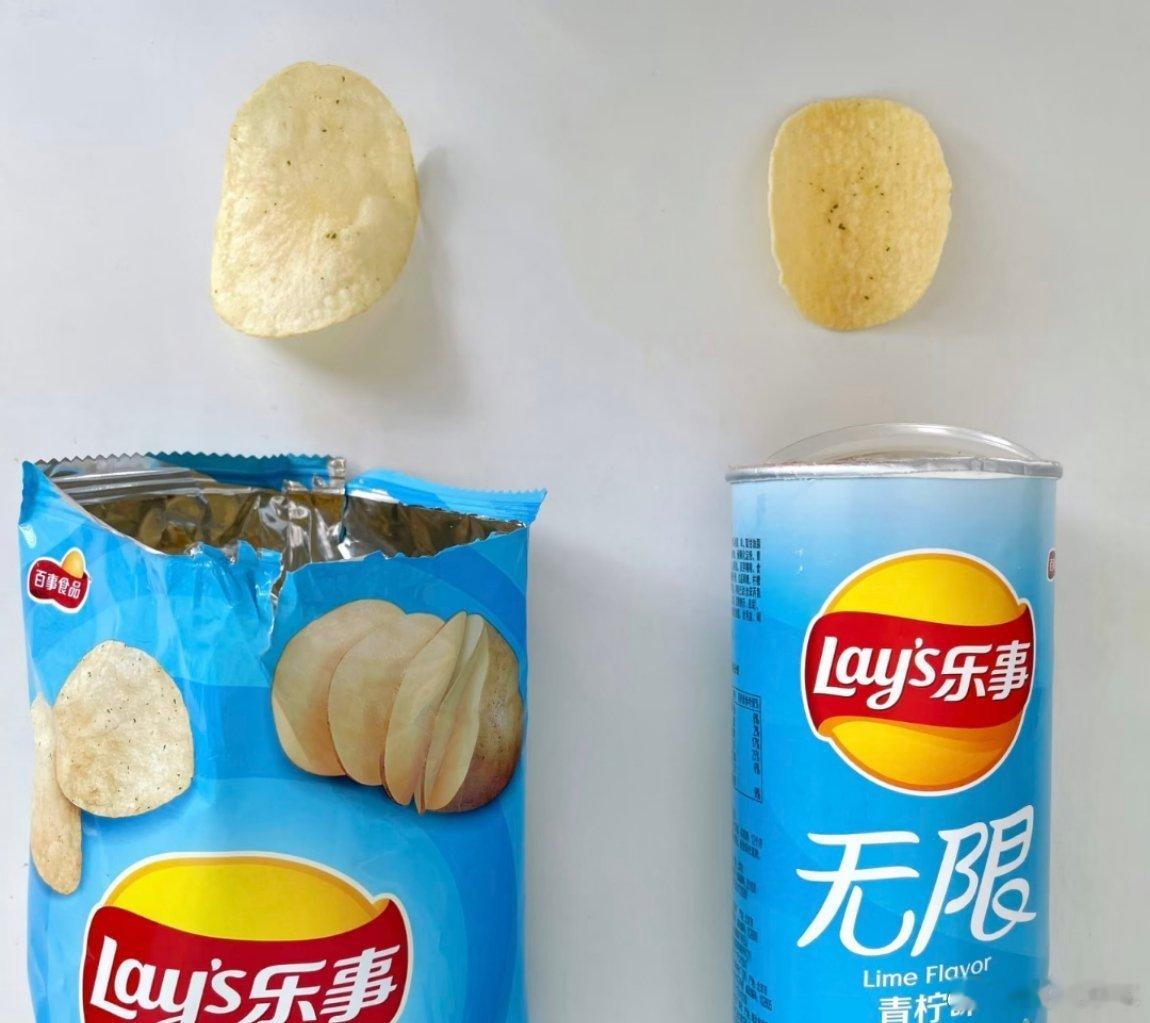 爱吃薯片的人天塌了所以，我想问袋装薯片和桶装薯片有区别吗？