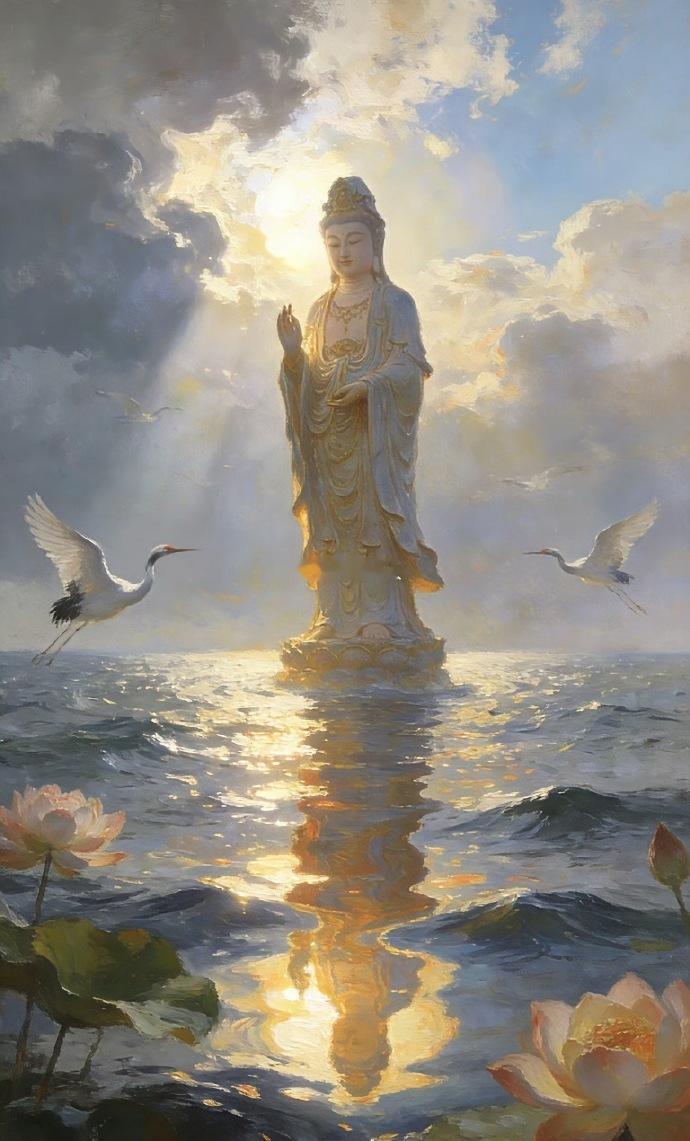 观音菩萨已经保护了你的家庭，避开了所有的灾难，现在请留下这句话：“家和万事兴，安