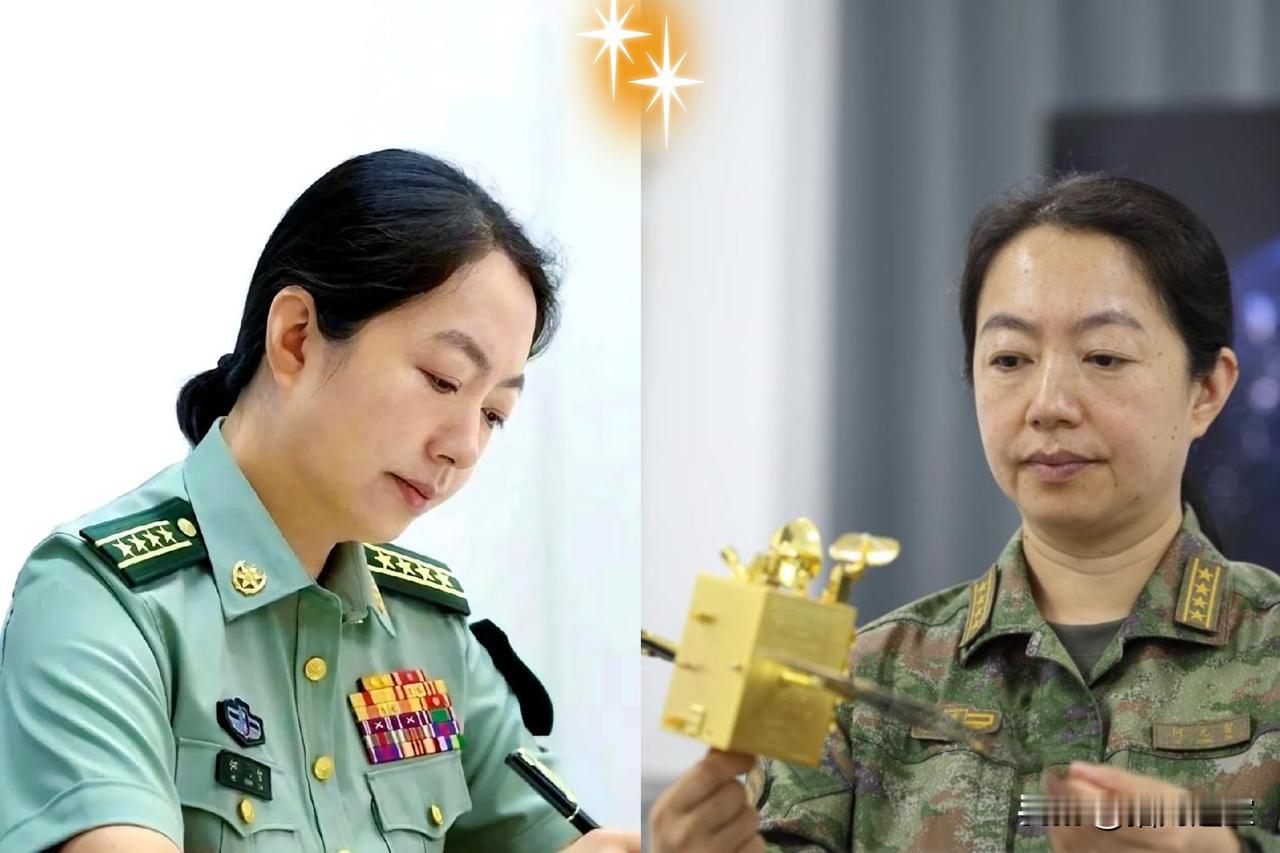 刷到一张照片，一位女大校。第一眼看肩章，两杠四星，已经很顶了。结果视线往下挪，