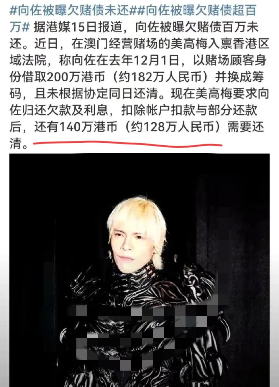 向太这回应，越听越让人唏嘘！向佐被追讨的根本不是赌债，竟是替朋友担保背的锅，