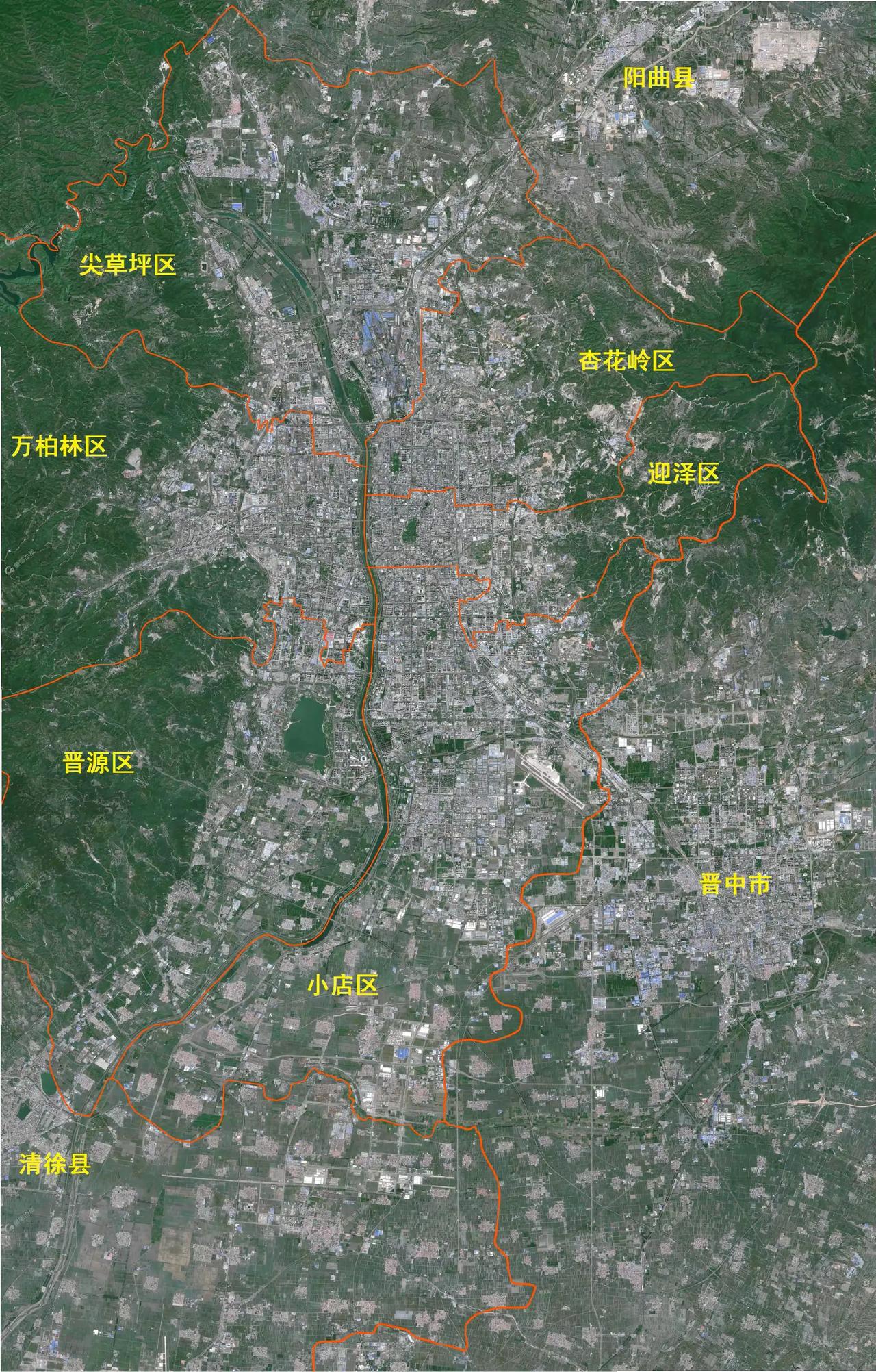 主城南移跟榆次无关太原主城沿着汾河一路南下，跟主城区东南方向的榆次没有关系，