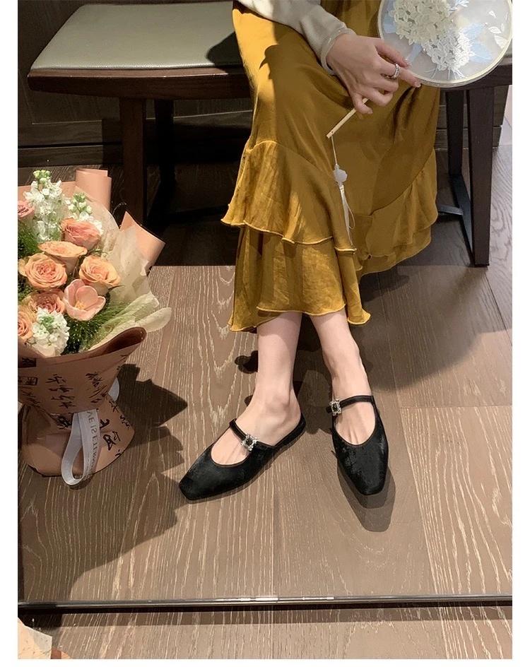 黑色玛丽珍才是我的本命鞋！！法式单鞋单鞋美鞋分享黑色高跟鞋粗跟黑色裙子