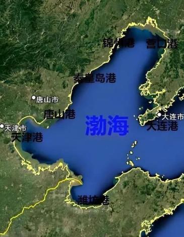 毛主席真是高明，不服不行！原来今天的渤海能完全属于中国，没有一艘外船胆敢驶入，完