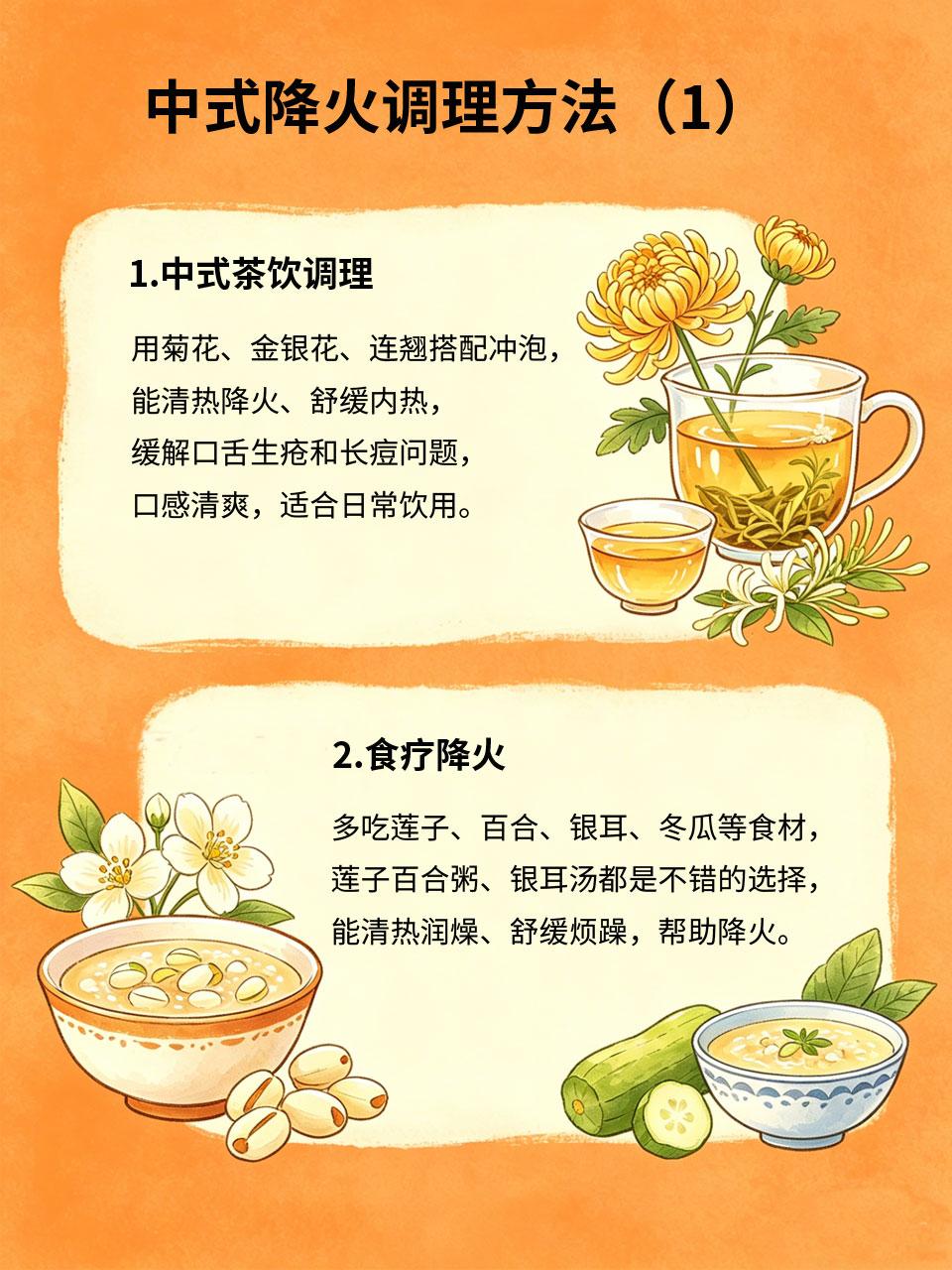 内热长痘烦躁，中式降火调理超管用内热旺盛的人，容易出现长痘、口舌生疮、心烦易怒