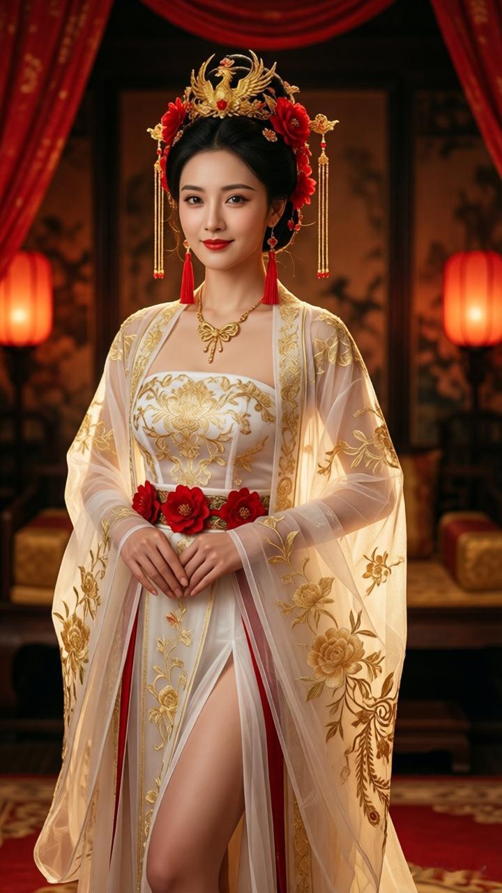 穿越时空的古典美人，红妆华服，惊艳时光。