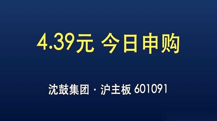 今天A股打新，沈鼓集团直接抛出了一个扎眼的标签：今年市面上最便宜的新股。单股定