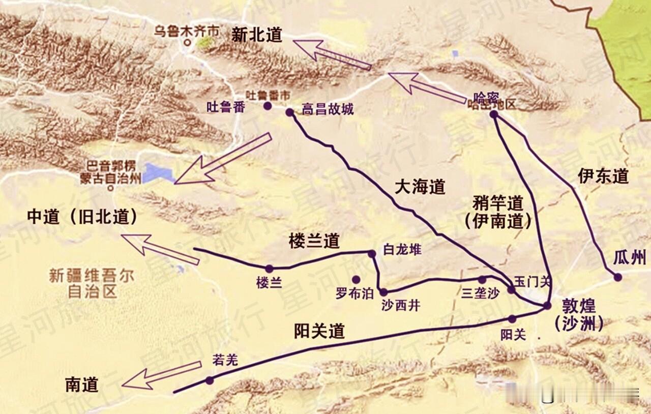 大海道全程地图。新疆狂野大海道