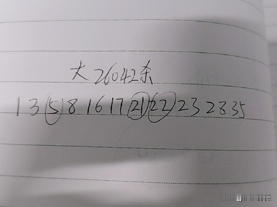 大乐透26042期杀码01、03、05、08、16、17、21、22、23、2