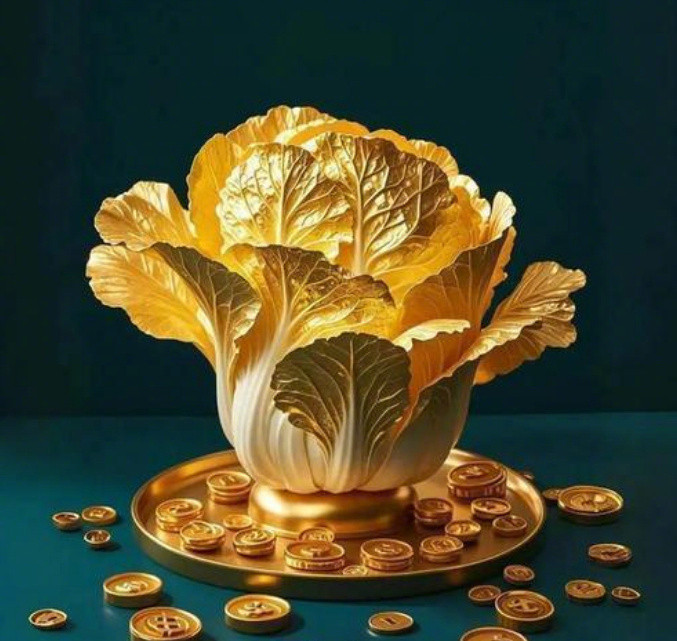 刷到这颗黄金白菜！恭喜你本月你将百财入门！！！​​​