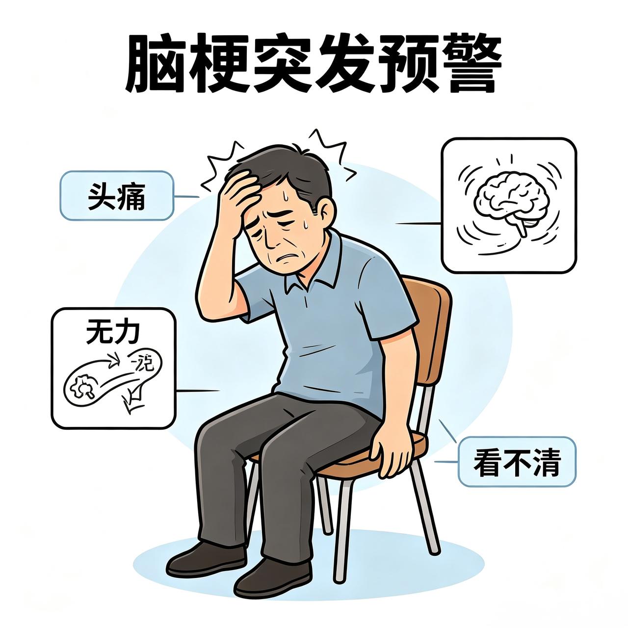 每天有无数人把脑梗前兆当成没睡好，然后继续上班、继续加班、继续熬夜——直到倒下那
