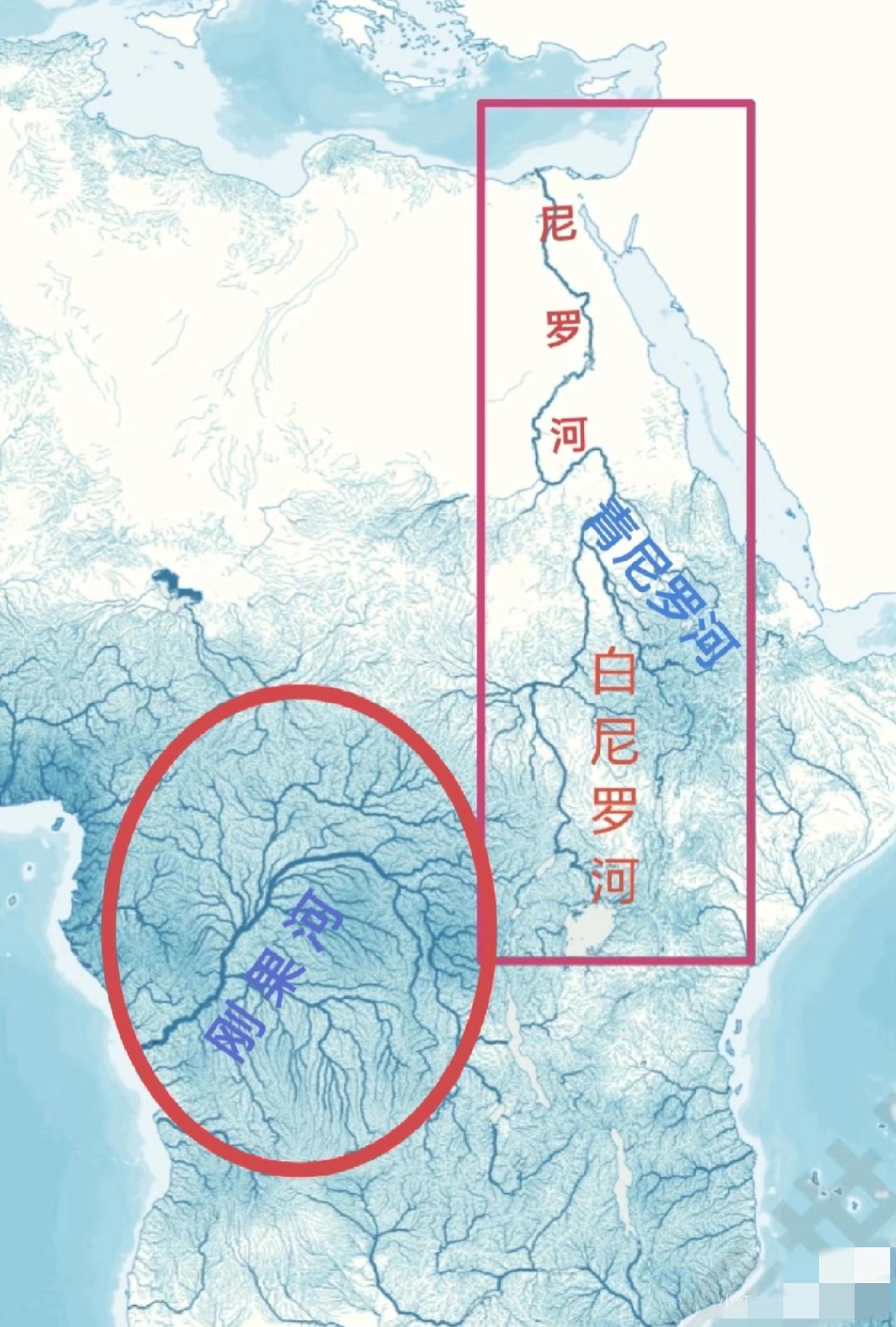 真的十分好奇：世界第一长河尼罗河主要支流仅有白尼罗河和青尼罗河两大常年支流（同在