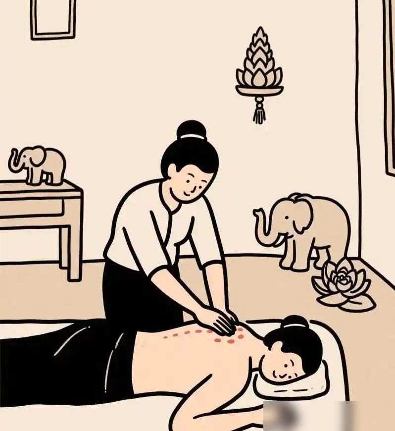 贪官在会所酒足饭饱后正在享受泰式按摩，电话又响起了，按摩小姐姐提醒贪官：“老板您