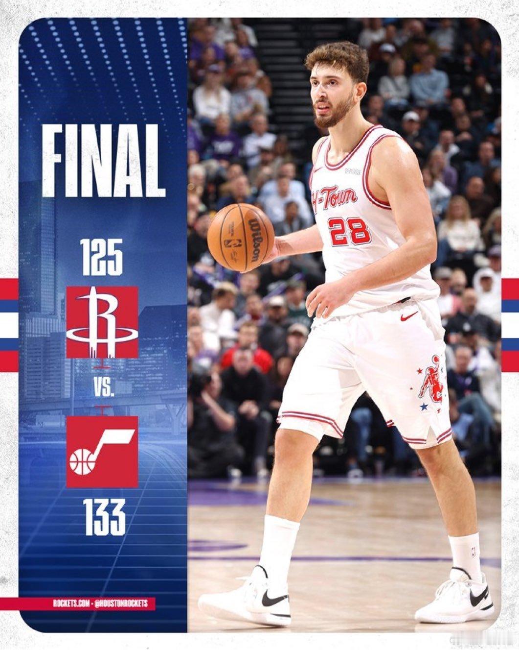 输给爵士背靠背开了一个坏头，还是不需要旅行的背靠背今天传统优势的篮板输了4个，这