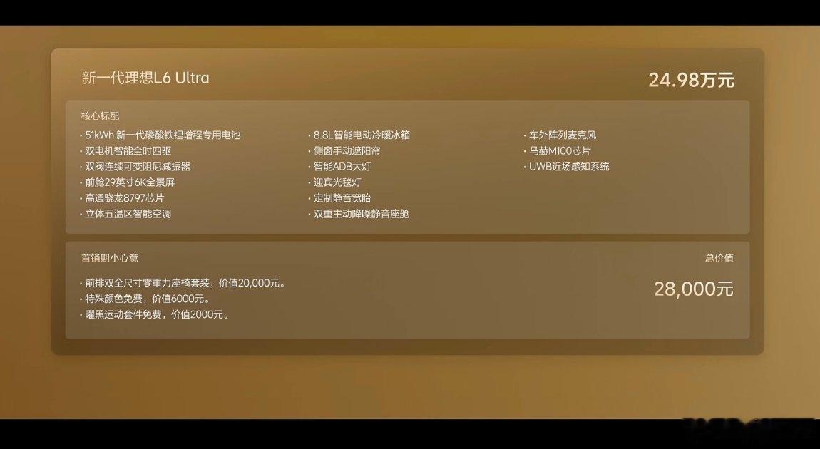 再聊下理想L6吧，理想内部对上代复盘后，这次理想L6换代的解题思路就是：加强长板