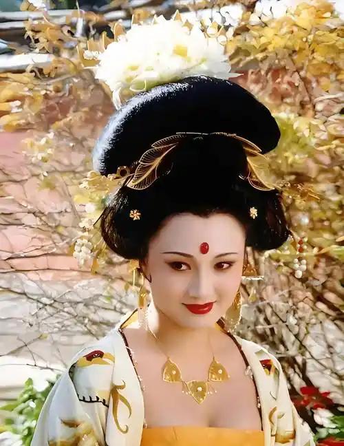 最美杨贵妃——林芳兵李白有诗云：“云想衣裳花想容，春风拂槛露华浓。若非