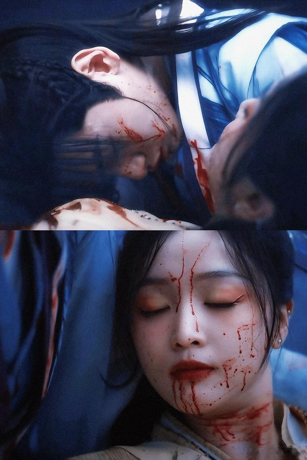 “我站在故事的开头，望着你们走向必死的结局。”不过我们小情侣这样抱着死在一起是