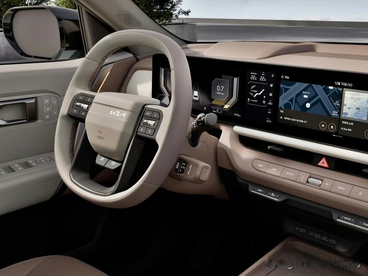 韩国的设计确实有两把刷子，实体按键好评。起亚全新一代赛图斯惊艳登场！流畅动感的