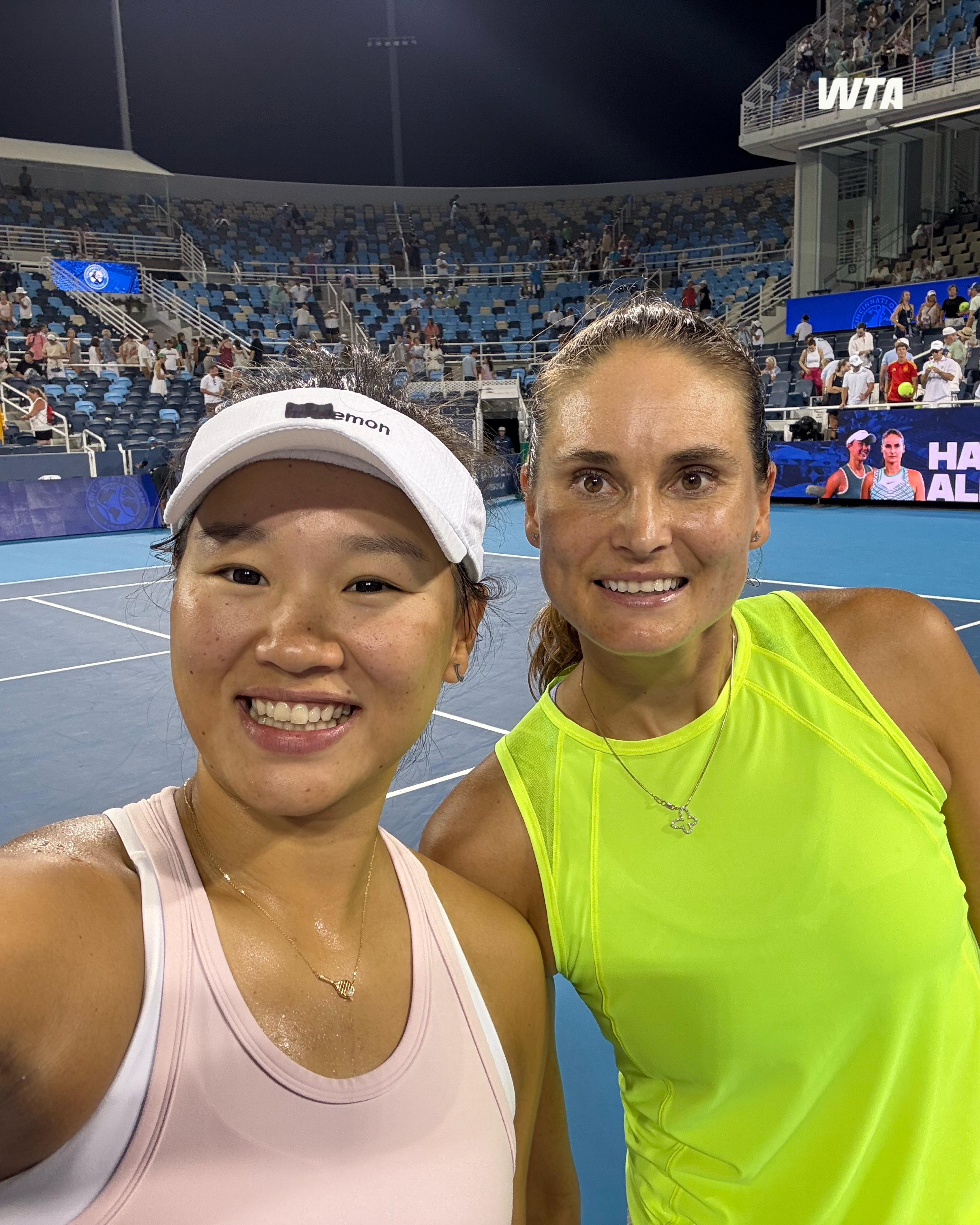 阿德莱德🏆巴特洪堡🏆辛辛那提❓郭涵煜和帕诺娃今年搭档参加七站巡回赛，其
