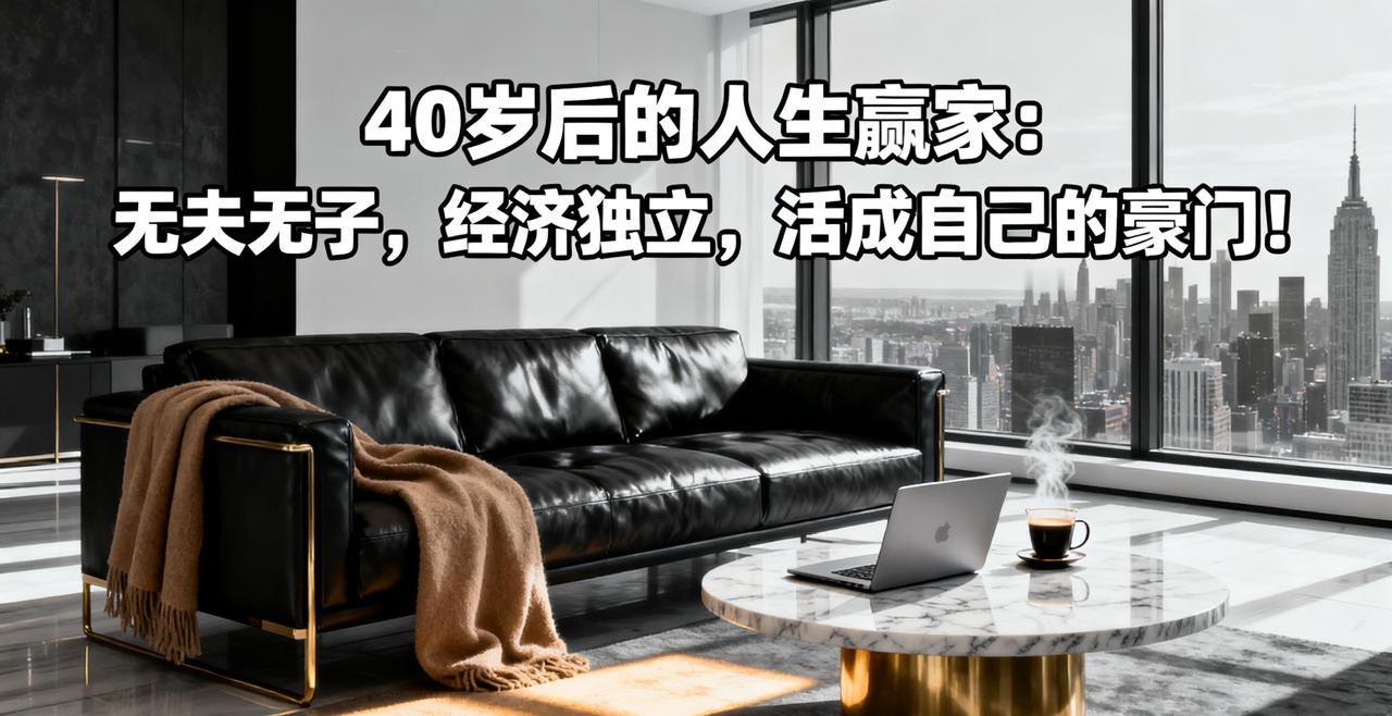 40岁后的人生赢家：无夫无子，经济独立，活成自己的豪门！“如果人生能重来，4