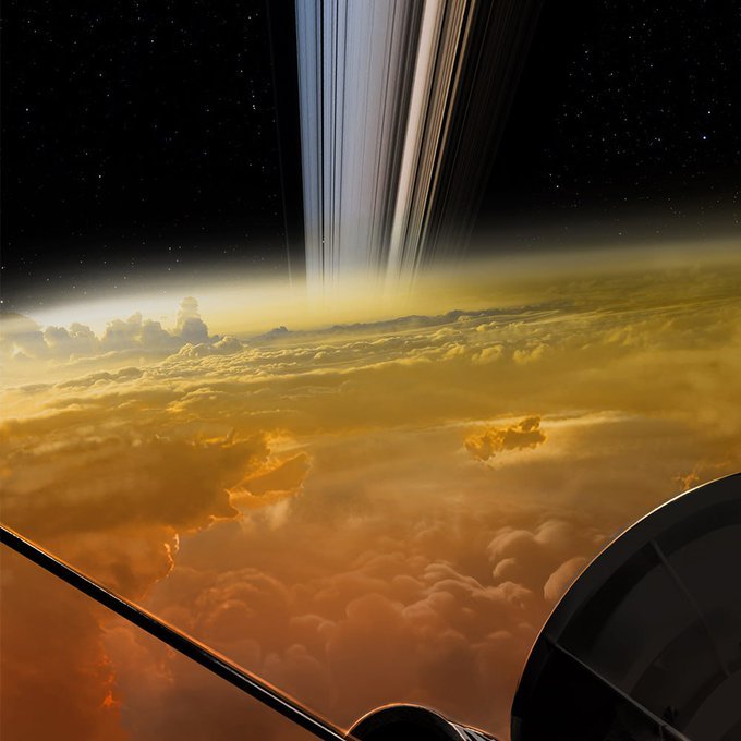 卡西尼号坠入土星前所见的最后一景​​​