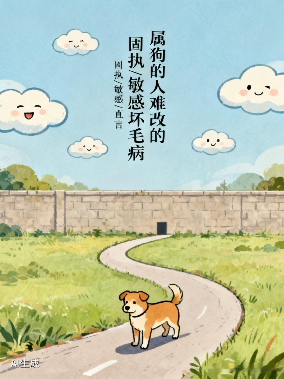 属狗的人有些难改的坏毛病还挺让人头疼。他们太固执，认死理到了倔的程度。比如认准一