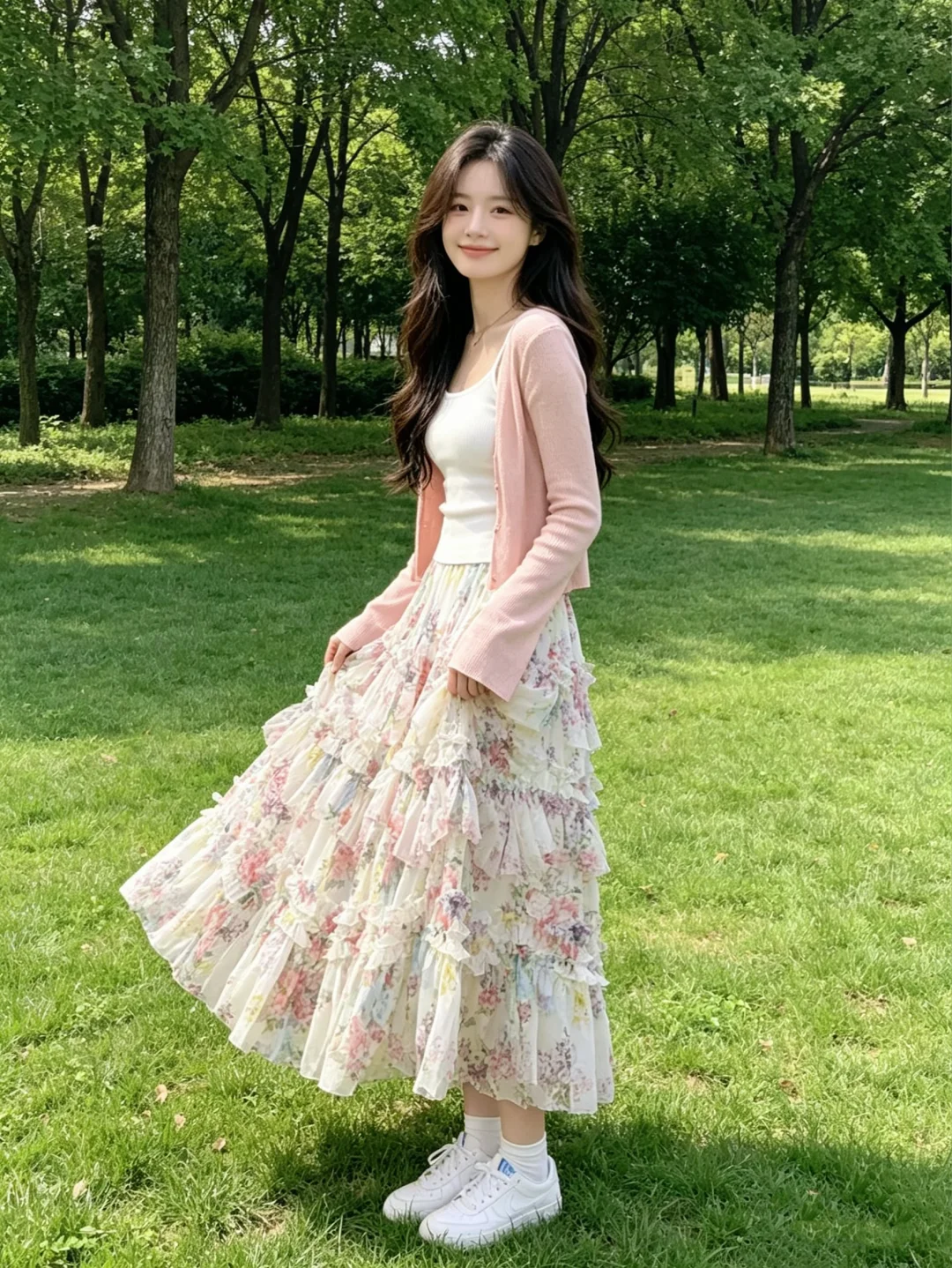被这条碎花裙美到了！