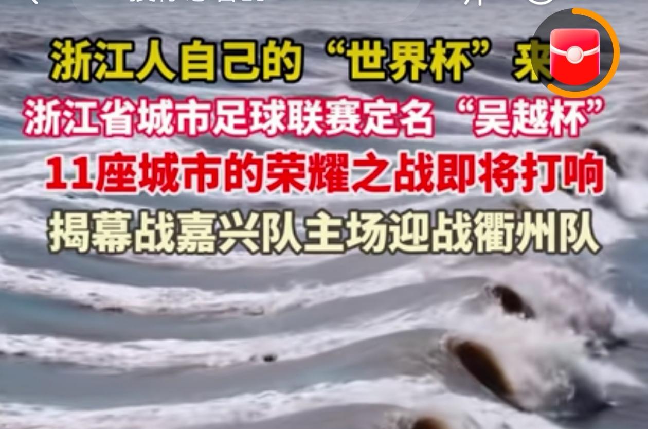 浙江真听劝，今年足球赛真改名吴越杯，狠狠接住了《太平年》流量。小兄弟们乐开了花。