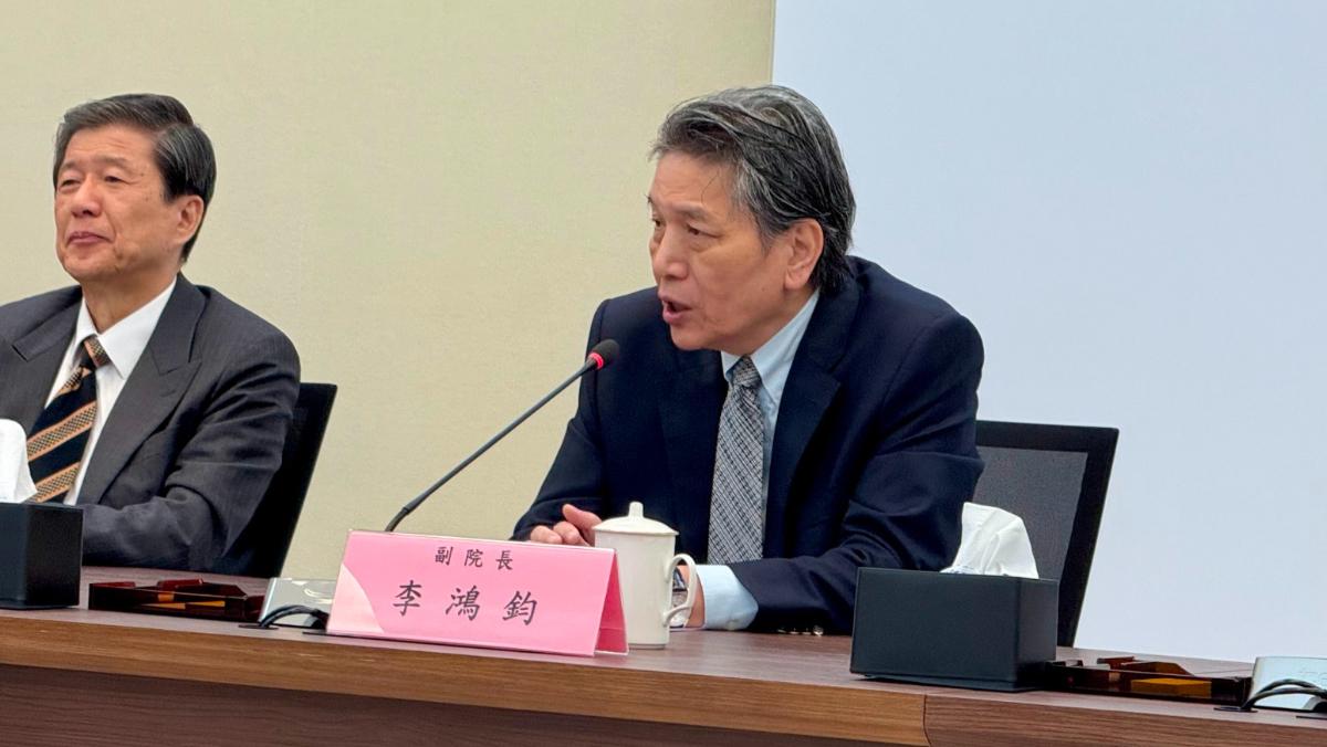 蓝白“移送卓荣泰”由监院弹劾？李鸿钧：尚未收件针对台行政机构负责人卓荣泰不副